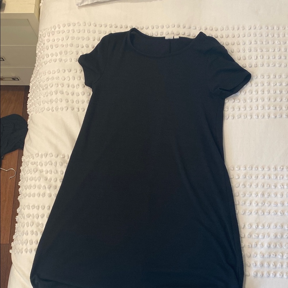 GAP Black Casual T-Shirt Dress